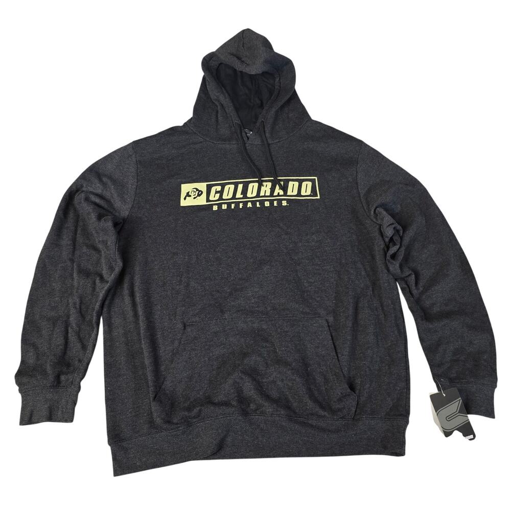Colosseum Hoodie Men's XL (2XL XXL) Colorado Buffaloes Pullover Black NWT